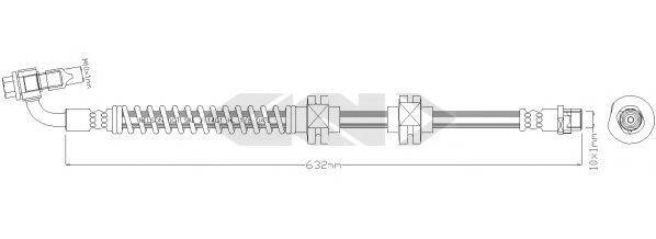 OPEL 13377861 Гальмівний шланг