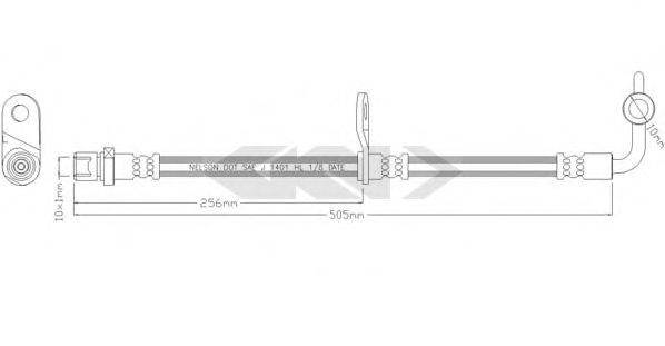 SPIDAN 340684 Гальмівний шланг