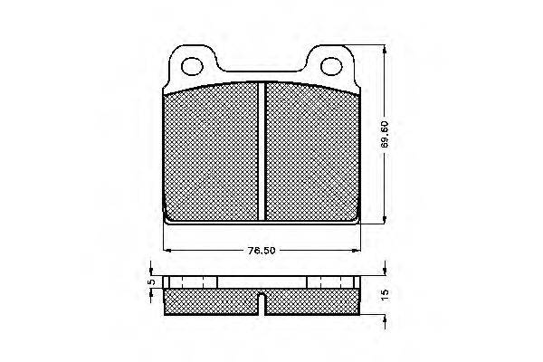 PAGID T0303 Комплект гальмівних колодок, дискове гальмо