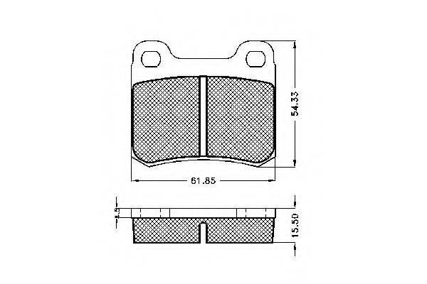 REMSA 157.10 Комплект гальмівних колодок, дискове гальмо