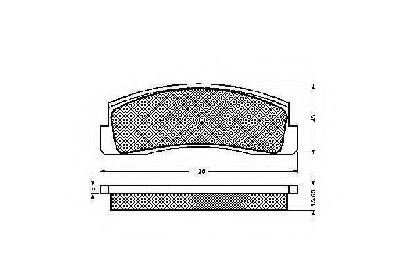 SPIDAN 30119 Комплект гальмівних колодок, дискове гальмо