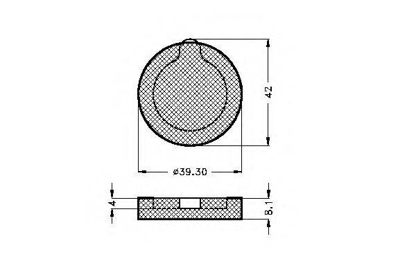 LUCAS ELECTRICAL GDB166 Комплект гальмівних колодок, дискове гальмо