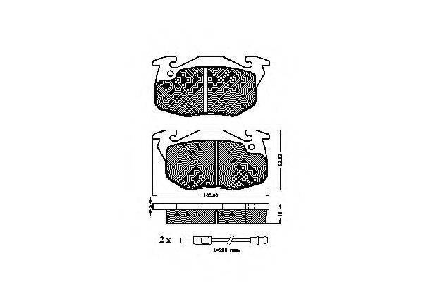 SPIDAN 31071 Комплект тормозных колодок, дисковый тормоз