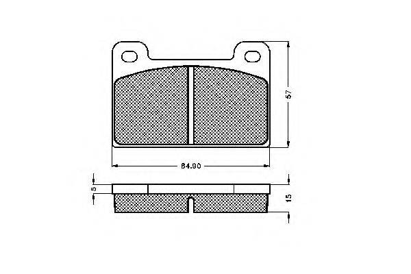 REMSA 018.10 Комплект гальмівних колодок, дискове гальмо