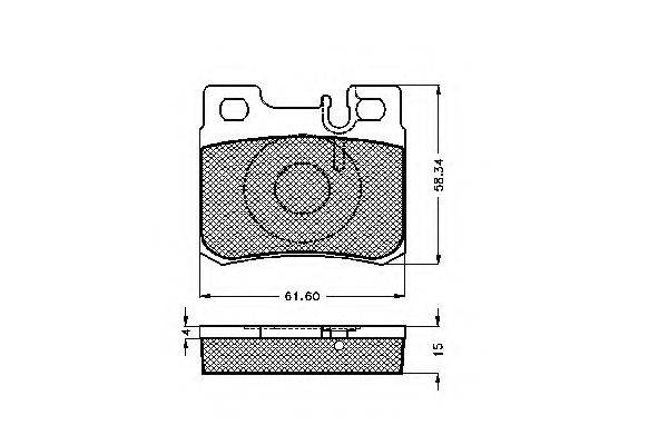 MERCEDES-BENZ 005 420 17 20 Комплект гальмівних колодок, дискове гальмо