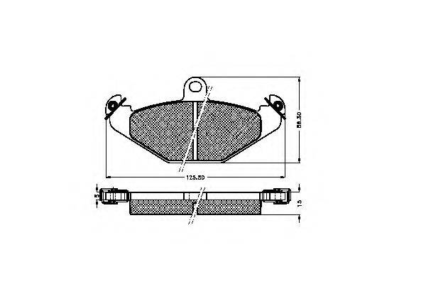 SPIDAN 31817 Комплект гальмівних колодок, дискове гальмо