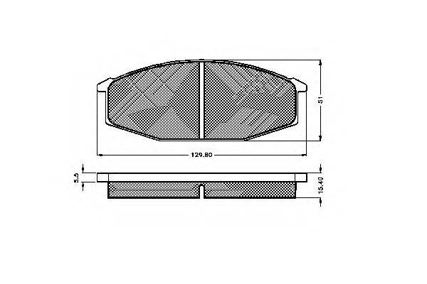 SPIDAN 32138 Комплект гальмівних колодок, дискове гальмо