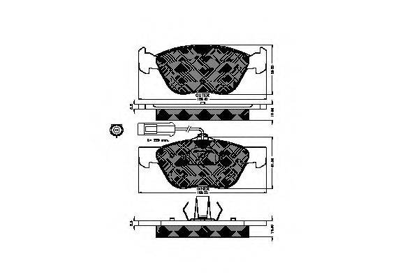 FREN-J 635381 Комплект гальмівних колодок, дискове гальмо