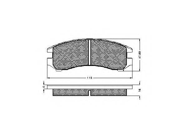 SIMER 0518 Комплект гальмівних колодок, дискове гальмо