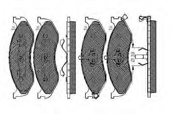 REMSA 467.40 Комплект гальмівних колодок, дискове гальмо