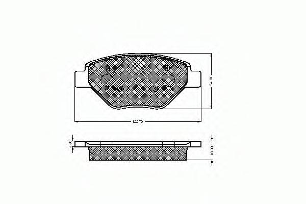 SPIDAN 32854 Комплект гальмівних колодок, дискове гальмо
