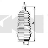 SUZUKI 4857277A00 Комплект пильника, рульове керування