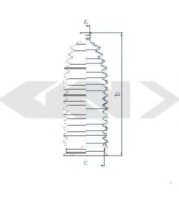 RENAULT 7701477822 Комплект пильника, рульове керування