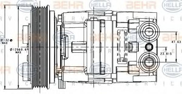 BEHR HELLA SERVICE 8FK 351 334-121