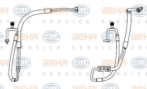 BEHR HELLA SERVICE 9GS351338391 Трубопровід високого/низкого тиску, кондиціонер