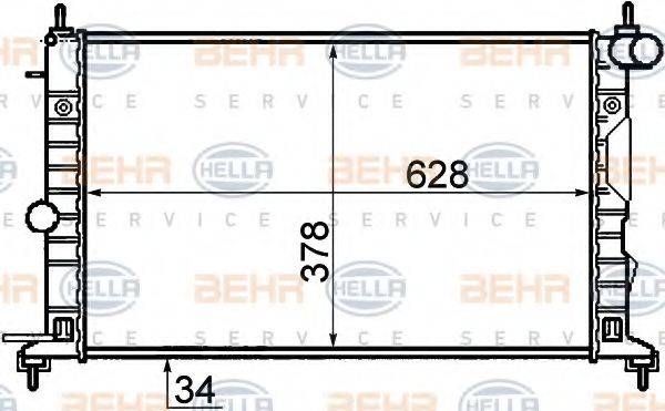 BEHR HELLA SERVICE 8MK 376 718-731