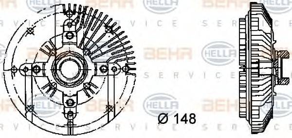 BEHR HELLA SERVICE 8MV 376 732-321