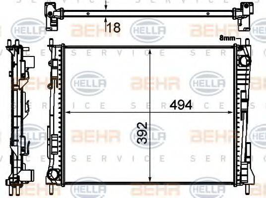 BEHR HELLA SERVICE 8MK 376 746-751