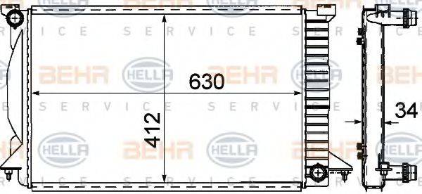 BEHR HELLA SERVICE 8MK 376 781-071
