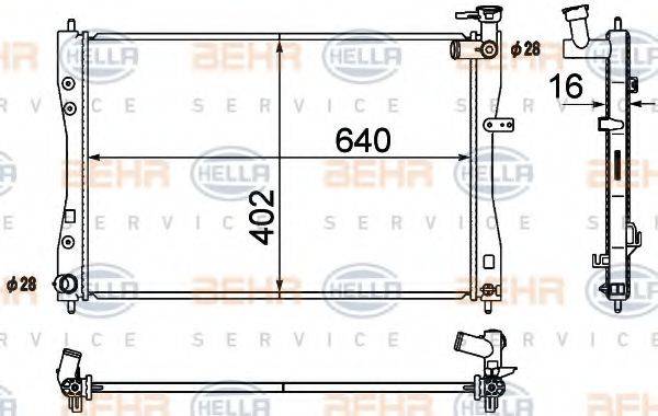 BEHR HELLA SERVICE 8MK 376 790-321