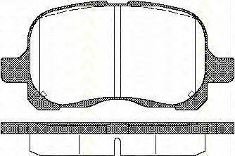 TRISCAN 811013020 Комплект гальмівних колодок, дискове гальмо
