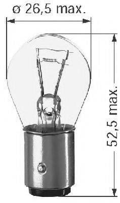 BERU 312214 Лампа розжарювання, ліхтар сигналу гальмування; Лампа розжарювання, задня протитуманна фара; Лампа розжарювання, задній гарабітний вогонь