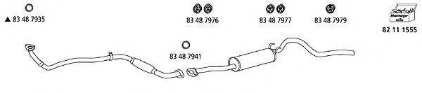 HJS VW1142 Система випуску ОГ