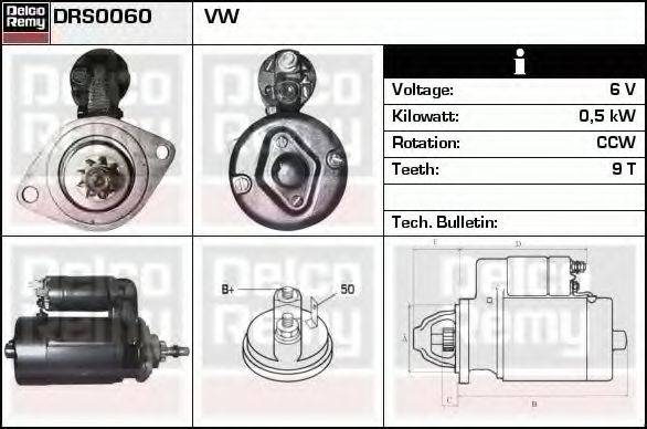 VW 111 911 021 C Стартер