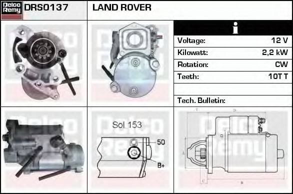 LAND ROVER LR009432 Стартер