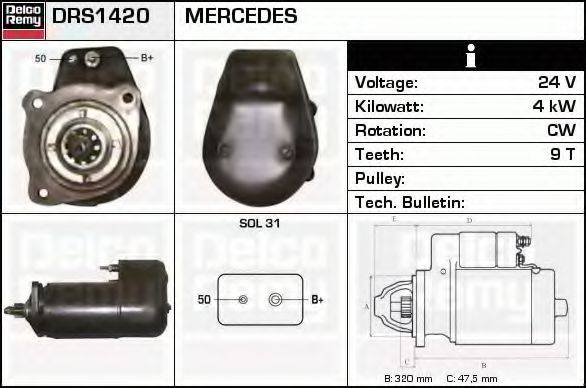 DELCO REMY DRS1420