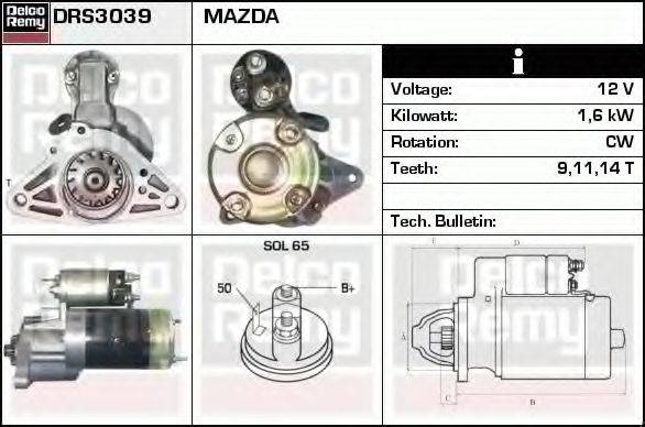 MAZDA N202-18-400A Стартер