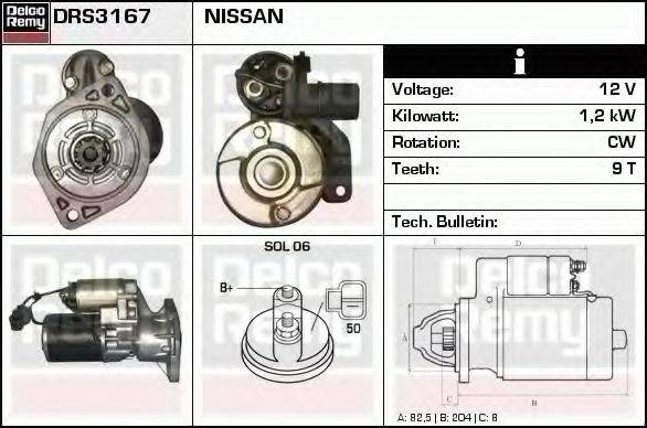 NISSAN 23300-18C60R Стартер