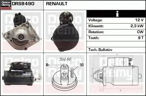 DELCO REMY DRS8490