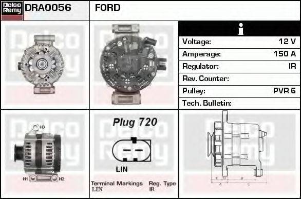 BOSCH 0121615107 Генератор