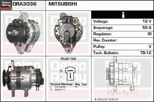 MITSUBISHI MD050190R Генератор