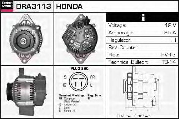 HONDA 31100-PD6-003 Генератор