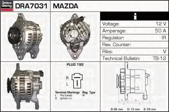 MAZDA F651-18-300C Генератор