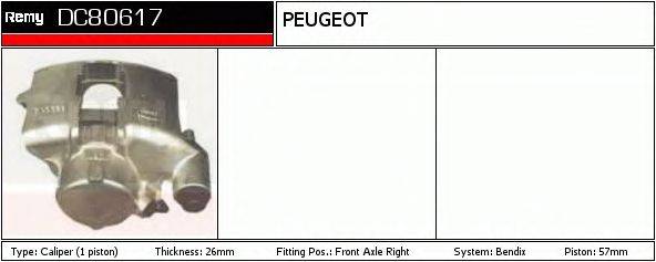 PEUGEOT 4,40E+10 Гальмівний супорт