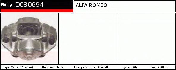 ALFA ROMEO 0060729256 Гальмівний супорт