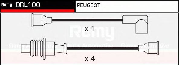 DELCO REMY DRL100 Комплект дротів запалювання
