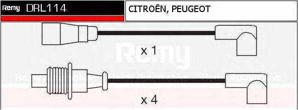 DELCO REMY DRL114 Комплект проводов зажигания
