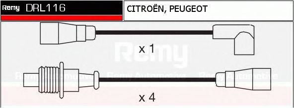 DELCO REMY DRL116 Комплект дротів запалювання