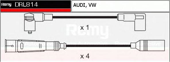 DELCO REMY DRL814 Комплект дротів запалювання