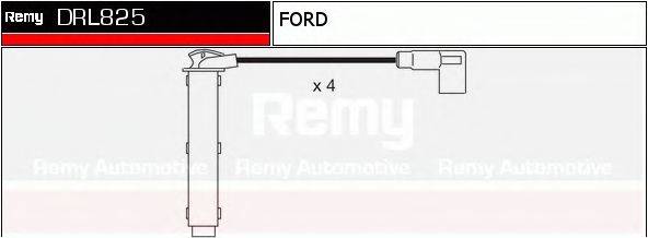 DELCO REMY DRL825 Комплект дротів запалювання