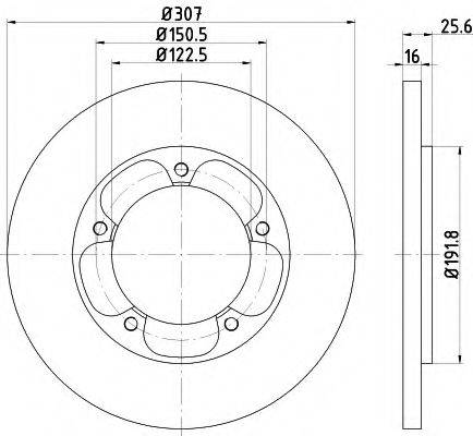 FORD BK312A315AB гальмівний диск