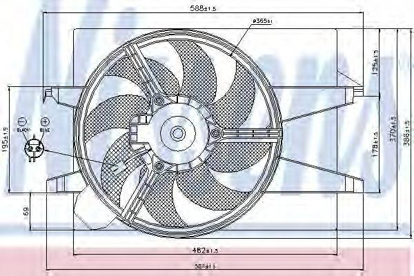 FORD C20215025 Вентилятор, охолодження двигуна