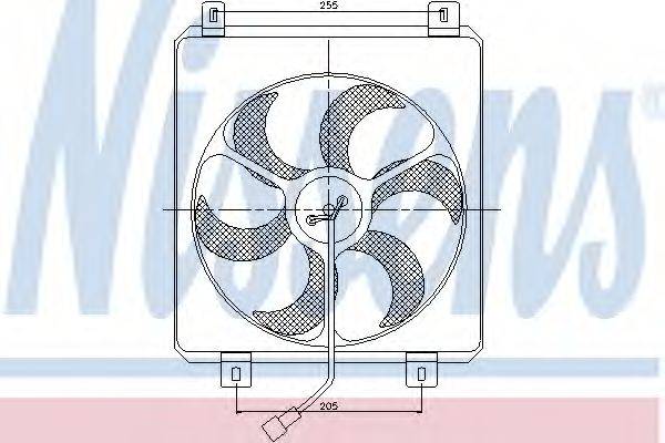 NISSENS 85448 Вентилятор, конденсатор кондиціонера