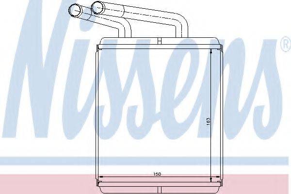 NISSENS 77617 Теплообмінник, опалення салону