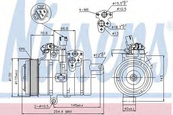 LEXUS 88310-0C061 Компресор, кондиціонер