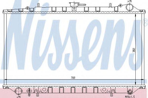 NISSENS 62977 Радіатор, охолодження двигуна